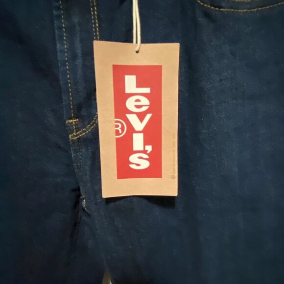NWT Levi's Blue Dark Wash High-Rise Flared Leg Cotton-Blend Stretch Jeans Sz 10 - Picture 7 of 9